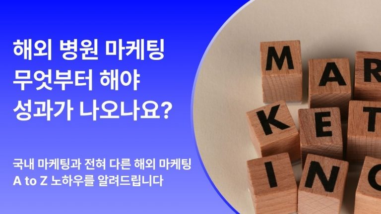 해외 병원 마케팅, 무엇부터 시작해야 할까? | A to Z 노하우